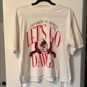 Champion White Tee with Red Graphic